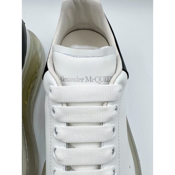 Alexander McQueen Men\'s Oversized Transparent Sole Sneaker in White/black main image 12